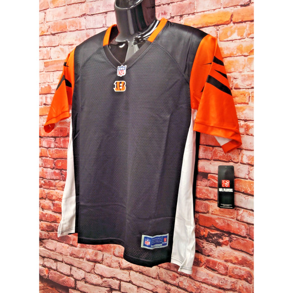 Cincinnati Bengals Jersey Womens Large Black NFL Pro Line Football Sports V Neck - Picture 3 of 6